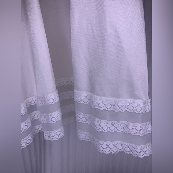 Vintage Lingerie Size 40 Long Lace Silk Sheer Richform Adjustable Straps - Picture 10 of 11